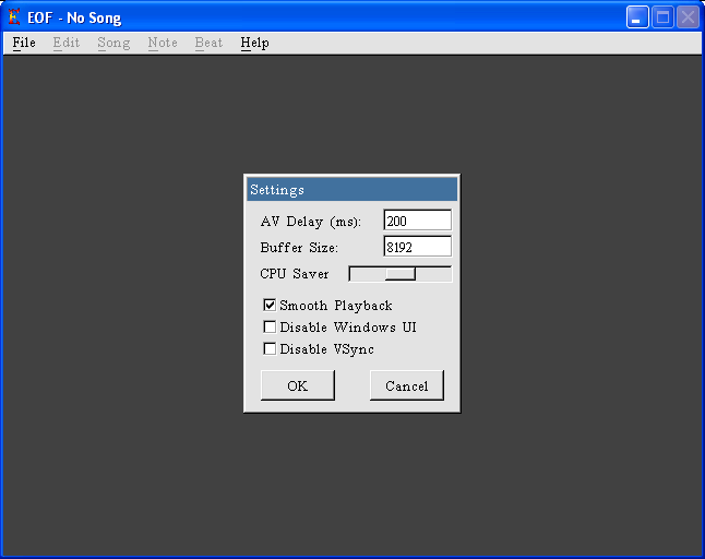 Buffer Size Settings