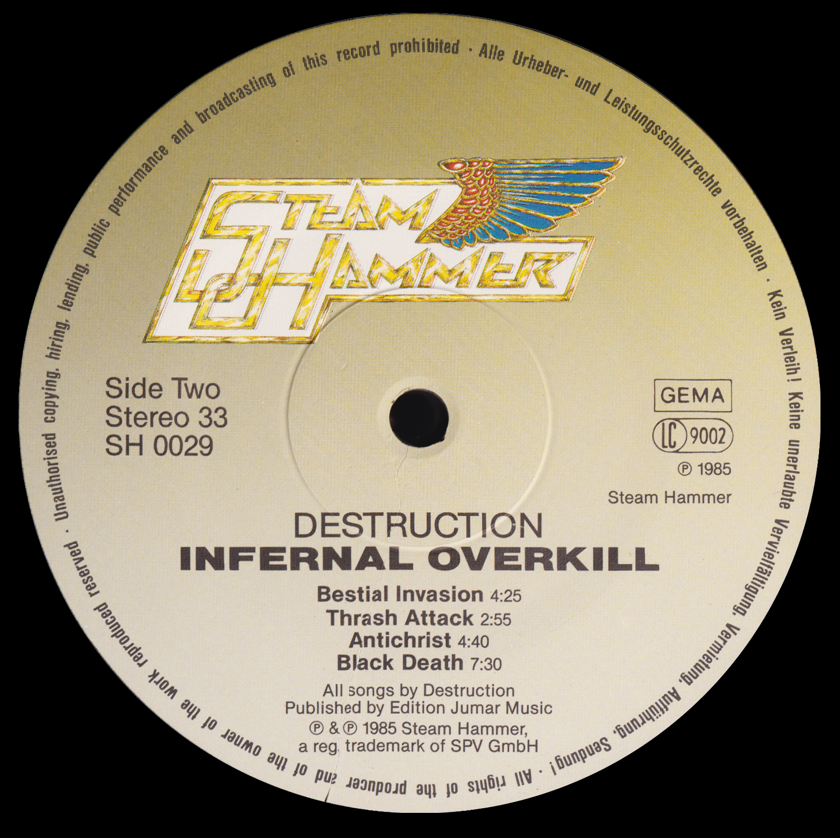 Infernal Overkill Album Art